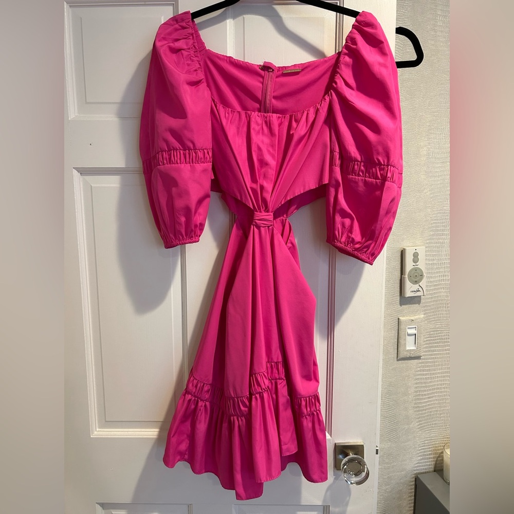 Alexis Pink Dress with cutouts- size L